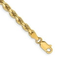 thumbnail image 1 of Auriga Fine Jewelry 14K Yellow Gold 3.75mm Rope Chain Bracelet 8 inch for Women, 1 of 5