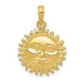 thumbnail image 1 of Auriga Fine Jewelry 14K Yellow Gold 3-Dimensional Sun Pendant for Women (L-24 mm,W-17 mm), 1 of 6
