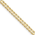 thumbnail image 1 of Auriga Fine Jewelry 14K Yellow Gold 3 mm Open Concave Curb Chain Necklace for Women 18", 1 of 5