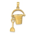 thumbnail image 1 of Auriga Fine Jewelry 14K Yellow Gold 3D KEY WEST Pail and Shovel Pendant for Women (L- 22 mm, W- 14 mm), 1 of 6