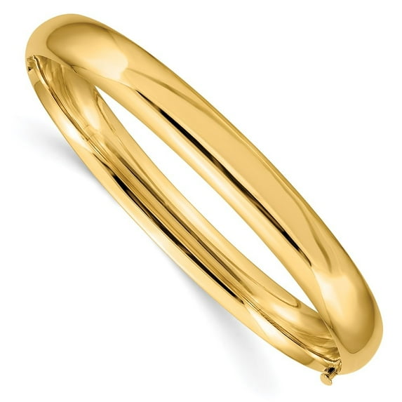 Auriga 14K Yellow Gold 5/16 High Hinged Bangle 7 inch for Women