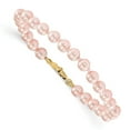 thumbnail image 1 of Auriga Fine Jewelry 14K Yellow Gold 5.5mm Shell Pearl Bracelet 5.25 inch for Women, 1 of 5
