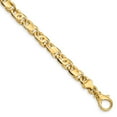 thumbnail image 1 of Auriga 14K Yellow Gold 5.80mm Fancy Link Bracelet 7.25inch for Women, 1 of 4
