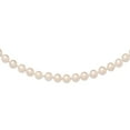 thumbnail image 1 of Auriga Fine Jewelry 14K Yellow Gold 6-7 mm Round White Saltwater Akoya Cultured Pearl Necklace for Women 24", 1 of 3