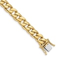 thumbnail image 1 of Auriga Fine Jewelry 14K Yellow Gold 8mm Solid Curb Bracelet 8.5 inch for Women, 1 of 5