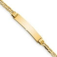 thumbnail image 1 of Auriga Fine Jewelry 14K Yellow Gold Anchor Link Id Bracelet 6 inch for Women, 1 of 5