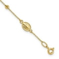 thumbnail image 1 of Auriga Fine Jewelry 14K Yellow Gold Cross and Miraculous Medal Bracelet 6 inch for Women (L- 6inch, W- 6.3mm), 1 of 6