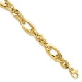 thumbnail image 1 of Auriga Fine Jewelry 14K Yellow Gold Fancy Link Bracelet 7inch for Women, 1 of 6