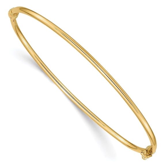 Auriga Fine Jewelry 14K Yellow Gold Hinged Bangle 7 inch for Women