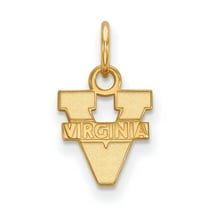 Auriga 14K Yellow Gold LogoArt University of Virginia Extra Small Pendant for Women