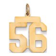 thumbnail image 1 of Auriga 14K Yellow Gold Medium Polished Number 56 Charm for Women, 1 of 3
