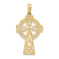 thumbnail image 1 of Auriga 14K Yellow Gold Polished Celtic Cross Pendant for Women (L-30 mm,W-18 mm), 1 of 5