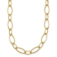 thumbnail image 1 of Auriga Fine Jewelry 14K Yellow Gold Polished Oval Link Chain Necklace for Women 18", 1 of 5
