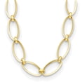 thumbnail image 1 of Auriga Fine Jewelry 14K Yellow Gold Polished Oval Link Chain Necklace for Women 20", 1 of 4