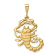 thumbnail image 1 of Auriga 14K Yellow Gold Scorpio Zodiac Charm Pendant for Women (L-33 mm,W-20 mm), 1 of 6