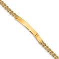 thumbnail image 1 of Auriga Fine Jewelry 14K Yellow Gold Two Strand Rope Id Bracelet 8 inch for Women, 1 of 5