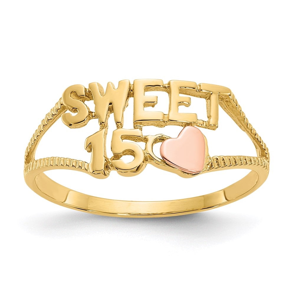 Gold heart hot sale ring walmart