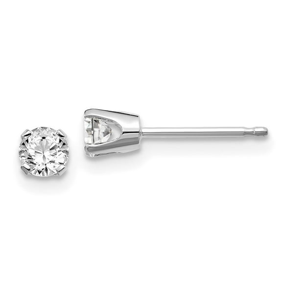 Auriga 14k White Gold 0.30ct Diamond Stud Push-On Stud Earrings for Women