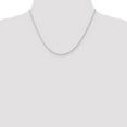 thumbnail image 1 of Auriga Fine Jewelry 14K White Gold 1.3mm Wheat Chain Necklace 18inch for Women, 1 of 6