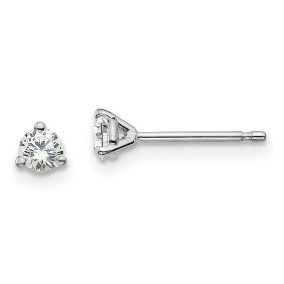 Auriga Fine Jewelry 14K White Gold 1/4 cttw Round Lab Grown Diamond Stud Earrings for Women (Clarity- SI, Color-G-H)