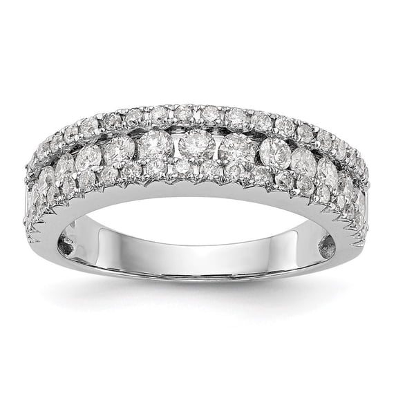 Auriga Fine Jewelry 14K White Gold 1 carat Complete Diamond Band for Women Size-7