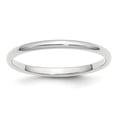 thumbnail image 1 of Auriga Fine Jewelry 14K White Gold 2mm Half-Round Women's Wedding Band Size 7, 1 of 6