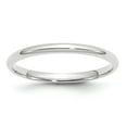 thumbnail image 1 of Auriga 14k White Gold 2mm Lightweight Women's Wedding Band Size- 7, 1 of 5