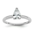 thumbnail image 1 of Auriga 14k White Gold 3/4 carat LG Diamond Pear Solitaire Engagement Ring for Women Size 7, 1 of 6