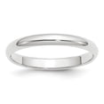 thumbnail image 1 of Auriga Fine Jewelry 14K White Gold 3mm Half-Round Women's Wedding Band Size- 9, 1 of 6