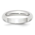 thumbnail image 1 of Auriga 14k White Gold 4mm Half-Round Women's Wedding Band Size- 11, 1 of 6