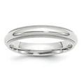 thumbnail image 1 of Auriga Fine Jewelry 14K White Gold 4mm Milgrain Half Round Women's Wedding Band Size 7, 1 of 5
