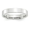 thumbnail image 1 of Auriga Fine Jewelry 14K White Gold 4mm Standard Weight Flat Women's Wedding Band Size 5, 1 of 5