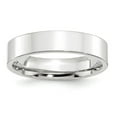 thumbnail image 1 of Auriga 14k White Gold 5mm Standard Weight Flat Women's Wedding Band Size- 7.5, 1 of 5