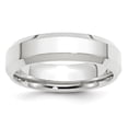 thumbnail image 1 of Auriga Fine Jewelry 14K White Gold 6mm Beveled Edge Men's Wedding Band Size 12.5, 1 of 7