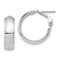 thumbnail image 1 of Auriga Fine Jewelry 14K White Gold 6mm Hoop Earrings for Women, 1 of 1