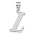 thumbnail image 1 of Auriga 14k White Gold Letter L Initial Pendant for Women, 1 of 6