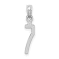 thumbnail image 1 of Auriga Fine Jewelry 14K White Gold Polished Number 7 Pendant for Women (L-18.93 mm, W-4.26 mm), 1 of 6