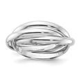thumbnail image 1 of Auriga 14k White Gold Polished Rolling Ring Size 6.5 for Women, 1 of 6