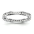 thumbnail image 1 of Auriga 14k White Gold Polished Size 8 Channel-set 1/2 carat Diamond Complete Eternity Band for Women, 1 of 6