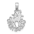 thumbnail image 1 of Auriga Fine Jewelry 14K White Gold SAGITTARIUS Zodiac Charm for Women (L-20.32 mm, W-13 mm), 1 of 4