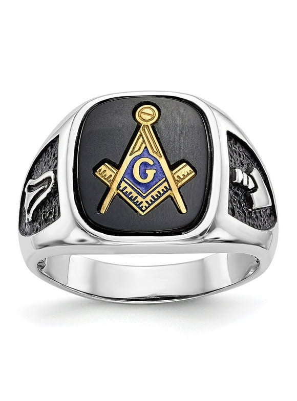 Black Onyx Masonic Ring