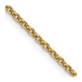 thumbnail image 1 of Auriga Fine Jewelry 14K Yellow Gold 1.6mm Open Link Cable Chain Necklace 24inch for Women, 1 of 6