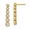 thumbnail image 1 of Auriga Fine Jewelry 14K Yellow Gold 1 carat Lab Grown Diamond VS/D-F Dangle Earring for Women (L- 0.88 inch, W- 0.19 inch), 1 of 5