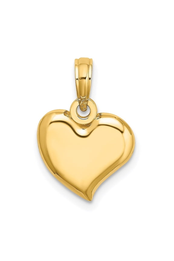 Fine Jewelry 14K Yellow Gold 3-D Textured Oyster Shell Charm for Women (L - 27 mm, W - 17.3 mm)