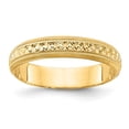 thumbnail image 1 of Auriga Fine Jewelry 14K Yellow Gold 3mm Design Etched Women's Wedding Band Size- 8.5, 1 of 6