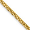 thumbnail image 1 of Auriga 14k Yellow Gold 3mm Parisian Wheat Chain Necklace 20inch for Women, 1 of 6