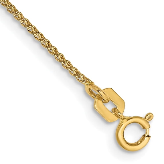 Auriga Fine Jewelry 14K Yellow Gold 7inch 1.05mm Spiga with Spring Ring Clasp Bracelet for Women