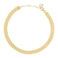 thumbnail image 1 of Auriga 14k Yellow Gold Cubic-Zirconia Link 8" Bracelet for Women, 1 of 3