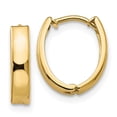 thumbnail image 1 of Auriga Fine Jewelry 14K Yellow Gold Hinged Hoop Earrings for Women (L- 13mm, W- 10mm), 1 of 6