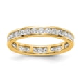 thumbnail image 1 of Auriga Fine Jewelry 14K Yellow Gold Lab Grown Diamond 1ct Channel Set Eternity Band for Women Size 7, 1 of 6